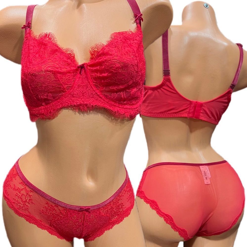 Victorias Secret set Dream Angels Push up without padding bra 36DD & Panty M